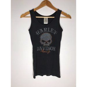 Harley Davidson Motorcycles Las Vegas 2012 Women's Small Tank Top Shirt Faded